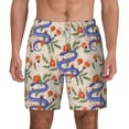 thumbnail image 2 of Goofa Snake Printed Men's Swim Trunks Board Shorts Quick Dry Mens Swimming Trunks with Compression Liner,Breathable Fit Hawaii Beach Shorts-Small, 2 of 9