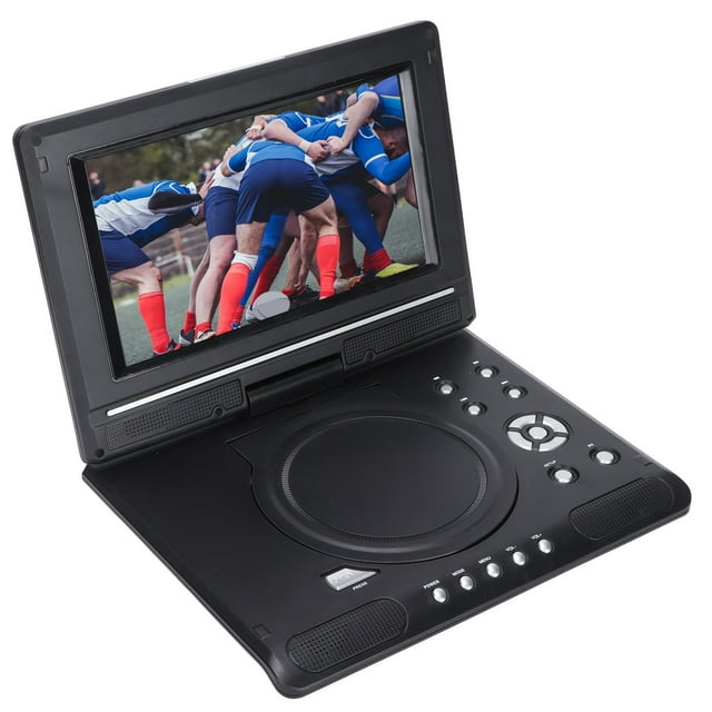 8.5" Portable DVD Player with 6.8" Swivel Screen, 5 Hours Rechargeable Battery, Car DVD Player, Support CD DVD SD Card USB, Regions Free, Dual Speakers