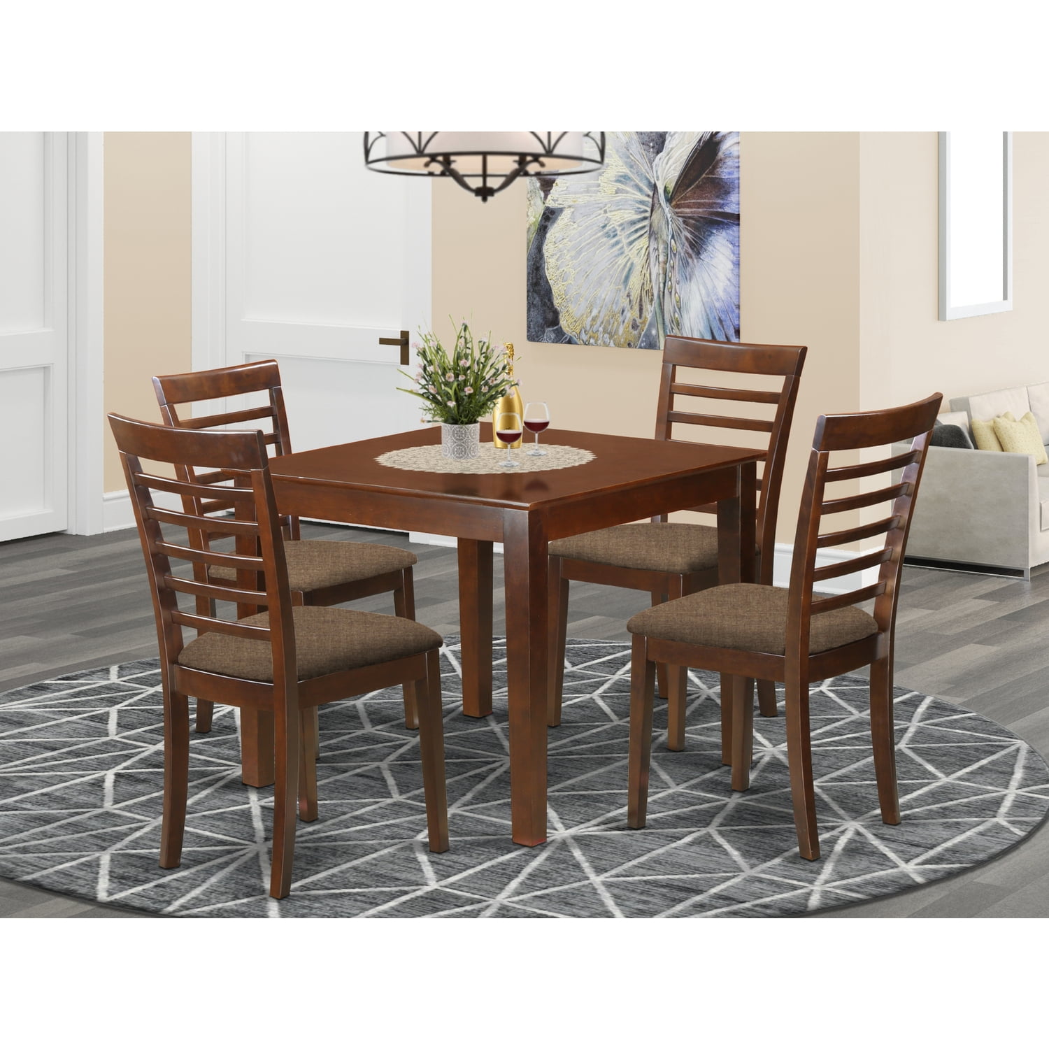Kitchen Set With A Dining Table And Dining ChairsFinish