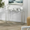 thumbnail image 2 of Evelyn&Zoe Beck 48" Wide Hexagonal Console Table, Silver, 2 of 8