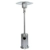 HEXAGO 47,000 BTU Commercial Stainless Outdoor Patio Heater, Adjustable Portable Liquid Propane Gas Floorstanding Heater with Wheels, ETL Listed