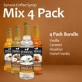 thumbnail image 2 of Syruvia Variety Pack Vanilla, Caramel, Hazelnut & French Vanilla Flavoring Coffee Syrup, 2 of 7