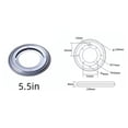 thumbnail image 3 of 4 Types Heavy Duty Round Shape Galvanized Lazy Susan Turntable Bearing Rotating Swivel Plate Hardware For Kitchen Dining Table 5.5in, 3 of 9