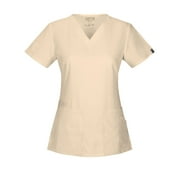 Angle View: Cherokee V-Neck Top w/ Antimicrobial Scrub Top