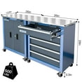 thumbnail image 2 of LARBANKE Tool Chest Set with Lock, Rolling Cabinet & Stainless Steel Countertop, 2 of 6