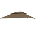 thumbnail image 2 of Garden Winds Replacement Canopy Top Cover for the Revella Gazebo - Nutmeg, 2 of 9