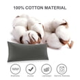 thumbnail image 4 of Unique Bargains Cotton Zipper Closure Breathable Body Pillowcase Dark Gray 20"x54", 4 of 8