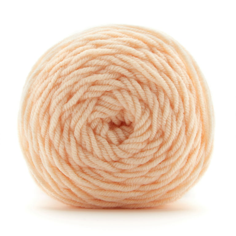 Soft Classic Solid Yarn by Loops & Threads - Solid Color Yarn for Knitting,  Crochet, Weaving, Arts & Crafts - Mushroom, Bulk 12 Pack 