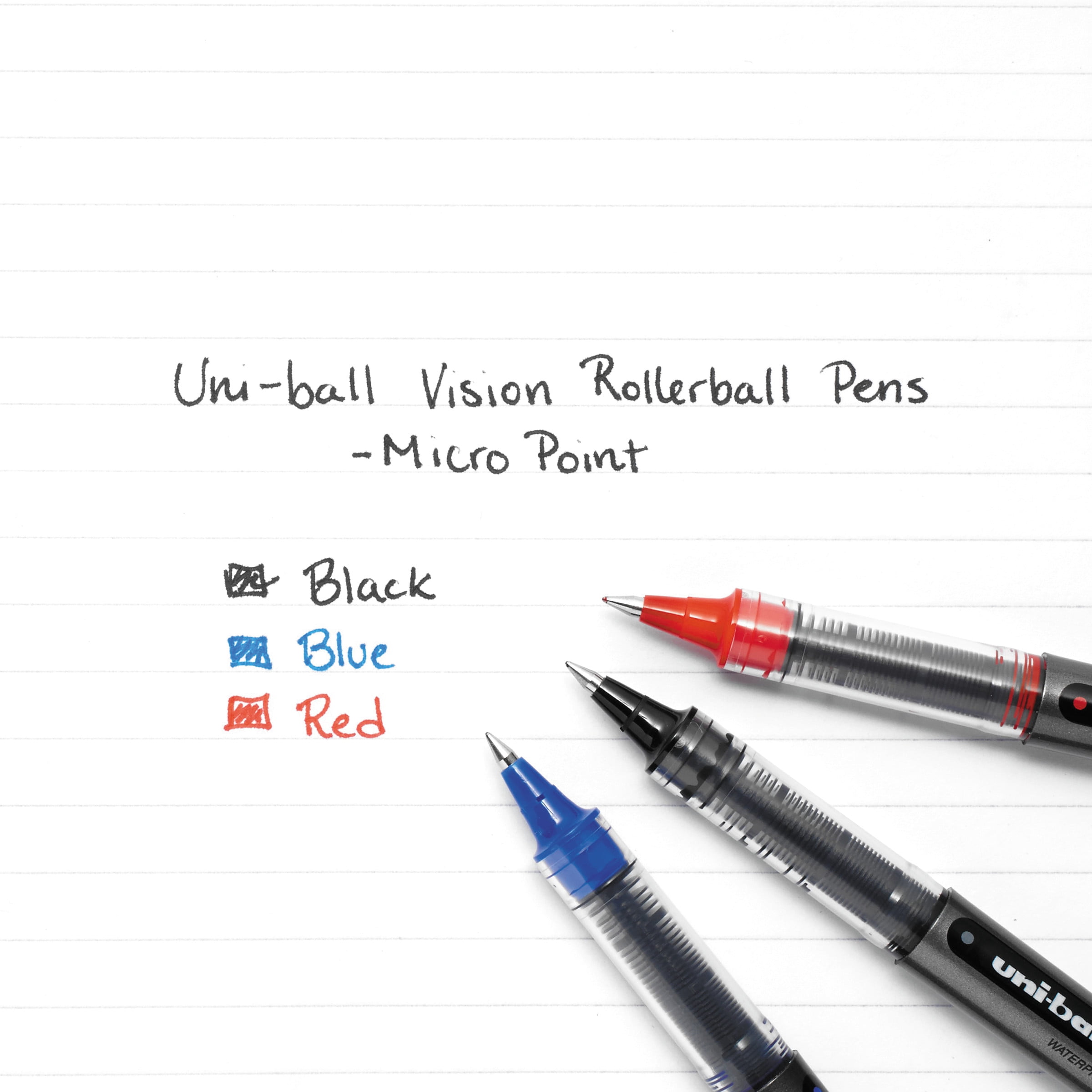 Uni-Ball, UBC60117DZ, Vision Rollerball Pens, 1 Dozen