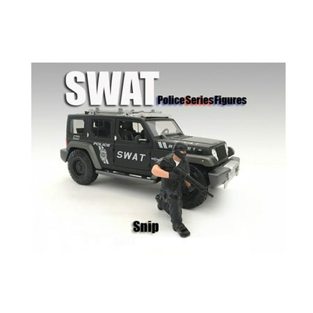SWAT Team Snip Figure For 1:18 Scale Models by American (Best Swat Team In America)