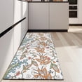 thumbnail image 4 of White Pioneer Flower and Paisley Pattern Kitchen Rug Mat,Kitchen Runner Rugs Non Skid Washable,Decorative Kitchen Floor Mats for Kitchen,Sink,Laundry,17"X47", 4 of 5