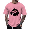 thumbnail image 1 of toraway Mens Casual Button down Shirts Men's Print Theme Shirt Printed Solid Color Short Sleeve Tops XXL, 1 of 4