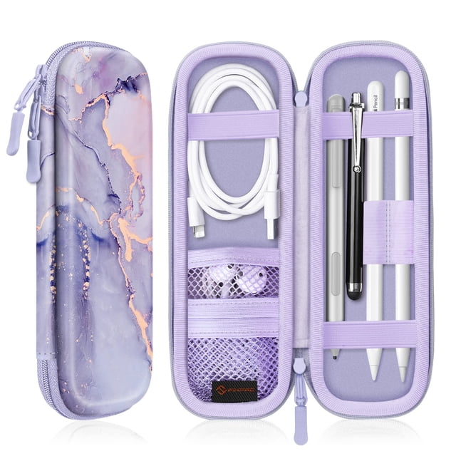 Funda para Apple Pencil Pro Fintie Lilac Marble
