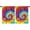 Colorful Tie Dye, variant on Blackout Kids Curtains,Colorful Tie Dye Pattern Childrens Insulated Curtains Set Of 2,Bedroom Essentials,Toddler Room Decor 42"x54"