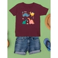 thumbnail image 3 of Colorful Dinos T-Shirt Juniors -Image by Shutterstock,  x-Large, 3 of 4
