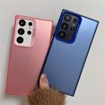 thumbnail image 3 of Luxury Matte Laser Aurora Phone Case For Samsung S24 Ultra S23 S22 Plus S21 S20 FE Note 20 Soft Bumper Colorful Shockproof Cover Pink For Samsung S24Plus, 3 of 6