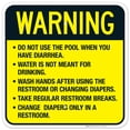 thumbnail image 1 of Do Not Use The Pool When You Have Diarrhea Sign, Pool Sign,, 1 of 1