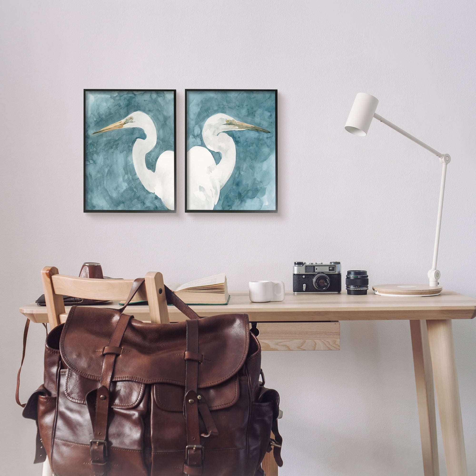 Stupell Indtries Nautical Cranes Bird Portraits Abstract Blue Sky,11 x 14,Design by Emma Caroline&nbsp;