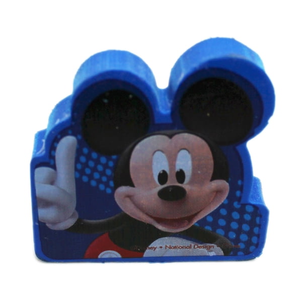 Disney's Mickey Mouse Club Mickey Mouse Shaped Blue Colored Eraser