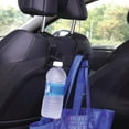 thumbnail image 2 of Armor All Headrest Hooks for Cars, 2-Pack of Grocery Bag and Purse Hangers for Vehicles, Universal Fit, 2 Ultra Heavy-Duty Bag Holders, Includes Bottle Holder Clips, Car Organizer Essentials, 2 of 5