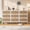 White, variant on Spacious Rattan 9 Drawer Dresser – Tall Wide Wooden Chest for Bedroom – Deep Large Drawers – Long Storage Organizer for Closet, Living Room, Hallway, Kids Room – Natural +White