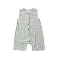 thumbnail image 4 of MEZZALL Boys Romper Jumpsuit For Summer Casual Wear Button Closure Sleeveless Design For Everyday Use Ideal For Ages 1 To 3 Comfortable And Relaxed Fit Breathable Toddler Wear, 4 of 5