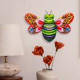 thumbnail image 2 of MOQIN Metal Butterfly Wall Art Outdoor Decor, Mexican Pottery Outdoor Decor, Garden Decoration Hanging for Fence,Yard, Patio,Living Room,Bedroom, 2 of 9