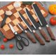 thumbnail image 2 of Juego  Xtellar De Cuchillos Cocina Acero Inoxidable Y Pelado+toalla, 2 of 3