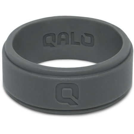 qalo men's step edge silicone ring