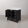 thumbnail image 5 of Water Creation Madison 36" Wood Single Bathroom Vanity in Espresso/Chrome, 5 of 7