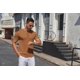 thumbnail image 4 of Camiseta COOFANDY Henley de manga corta para hombre, color marrón, 4 of 9