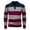 Blue, variant on Toimothcn Men's Sweater Autumn Winter Long Sleeve Lapel Polo Sweaters Thickened Knitwear Warm Loose Fit Patchwork Striped Knitted Sweater Comfy Men's Clothes