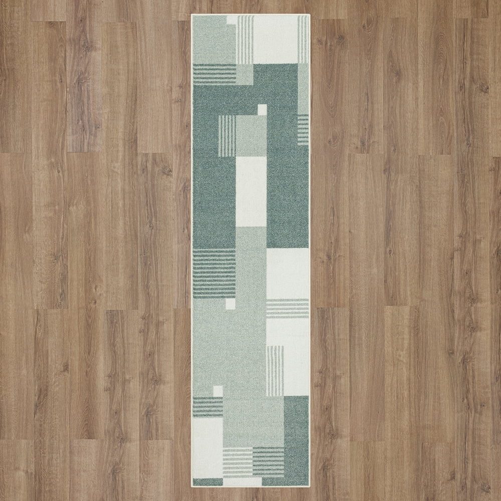 Mohawk Home Alliance Indoor Geometric Runner Rug, Light Grey, 2' x 8'