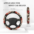 thumbnail image 3 of Uemuo Abstract Red Koi Fish Art Printed Car Elastic Steering Wheel Cover - Universal Car Accessory for Diverse Cars Anti-Slip, and Comfortable- 15", 3 of 8
