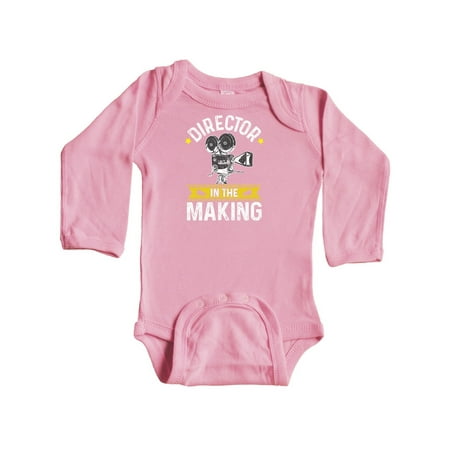 

Inktastic Future Movie Director Kids Directing Gift Baby Boy or Baby Girl Long Sleeve Bodysuit