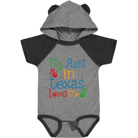 

Inktastic My Aunt in Texas Loves Me Gift Baby Boy or Baby Girl Bodysuit