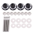 thumbnail image 1 of 4x Button Quick Release Car Hood Hood Latch Lock Bumper Clip Black, 1 of 4