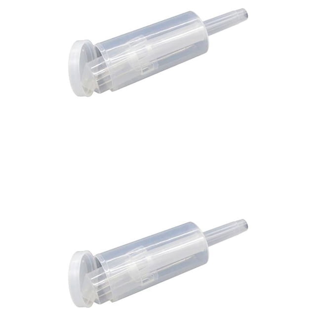 Cateissary Wine Brewing One-way Homemade Exhaust Valve Valves Seal Lock Reusable Transparent Professional Household Air Handicraft Blanco 2Conjunto