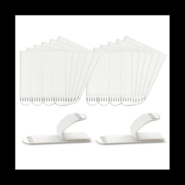 Tiras para Colgar Cuadros Resistentes, 24 Pares (48 Tiras) Colgadores de Cuadros Adhesivos para , Cuadros Colgantes Sin Clavos