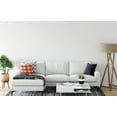thumbnail image 4 of 26" x 26" Simply Daisy Buffalo Plaid Polyester Accent Pillow, Harvest Orange Qty 1, 4 of 6