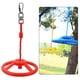 thumbnail image 2 of Eigraketly Volante Columpio Colgando Anillo giratorio Exterior Interior Patio trasero Cuerda de escalada Hebilla Kit Ejercicio de entrenamiento Escalada Rojo, 2 of 6