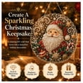 thumbnail image 4 of 2026 Christmas in July DIY Diamond Art Hanging Ornament – Handmade Sparkling Christmas Keepsake Santa Design Hanging Ornament Summer Creative Project, 4 of 7