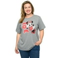 thumbnail image 2 of Minnie Mouse Mom T-Shirt Short Sleeve Disney Women's Plus Size Gray Red, 2 of 7