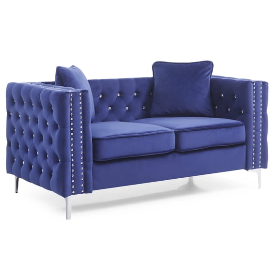 Newboti Furniture Paige G829A-L Loveseat, BLUE 35279