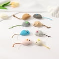 thumbnail image 2 of Suministros para mascotas, muñeco de peluche de simulación, traje de ratón con plumas, juguete molar resistente a los arañazos para gatos, 2 of 6