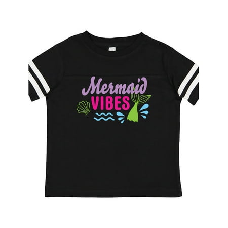 

Inktastic Mermaid Vibes with Tail and Seashell Gift Toddler Toddler Girl T-Shirt