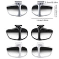 thumbnail image 3 of Blind Spot Mirror 2 Pcs, 360 Degree Adjustable Wide Angle Convex Side Mirror for Cars, Suvs, Trucks, Universal Auxiliary Mirror, 3 of 5
