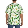 thumbnail image 3 of Gukieu Tulips Flowers Print Men's Short-sleeved Shirts, Button-down Pocket Shirts, T-shirts, Beach Vacation Travel Summer Clothing-Medium, 3 of 5