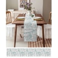thumbnail image 6 of Hokiten Table Runners 60 Inches Long Dress Scarves, Turquoise Leaves Tree Farmhouse Kitchen/Dining Table Runner, Small Coffee Tablerunners, Vintage Forest Branches 13x60 Inch, 6 of 7