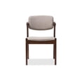 thumbnail image 3 of Bowery Hill Mid-Century Dining Chair in Gray Linen Fabric (Set of 2), 3 of 6